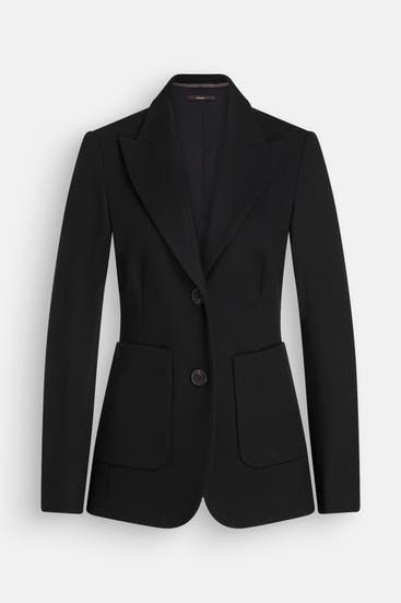 WINDSOR. - Wollmix-Blazer schwarz