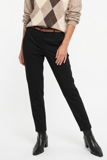 COMMA, Stoffhose schwarz