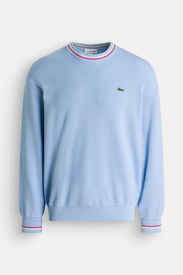 LACOSTE Strickpullover hellblau