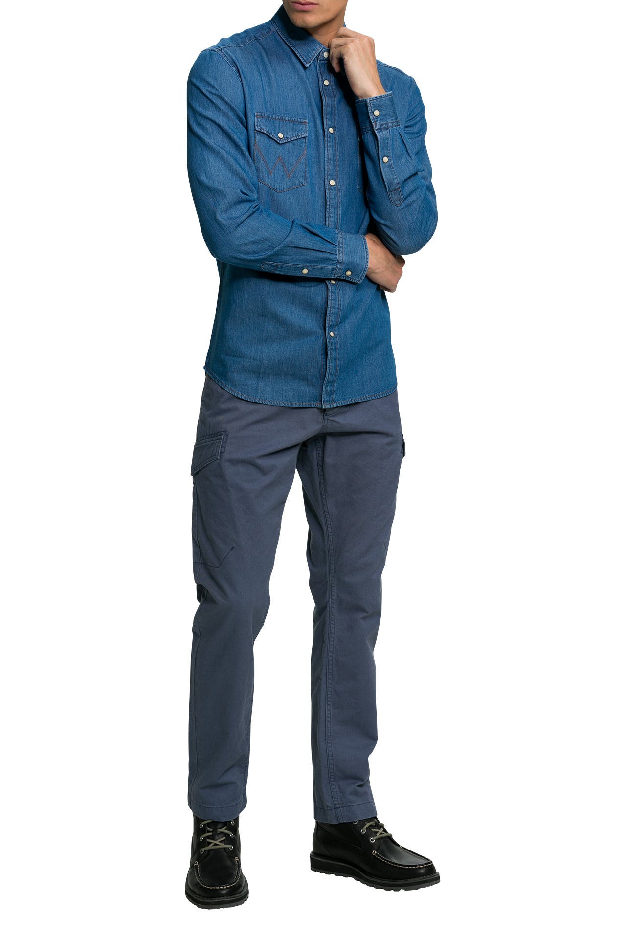 WRANGLER Jeanshemd blau, Bild 1