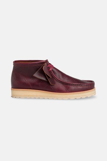 CLARKS Lederschnürer burgunder