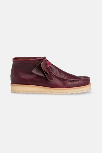 CLARKS Lederschnürer burgunder