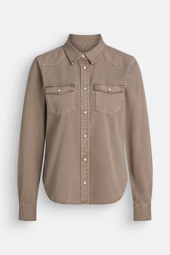 GUESS Jeansbluse braun