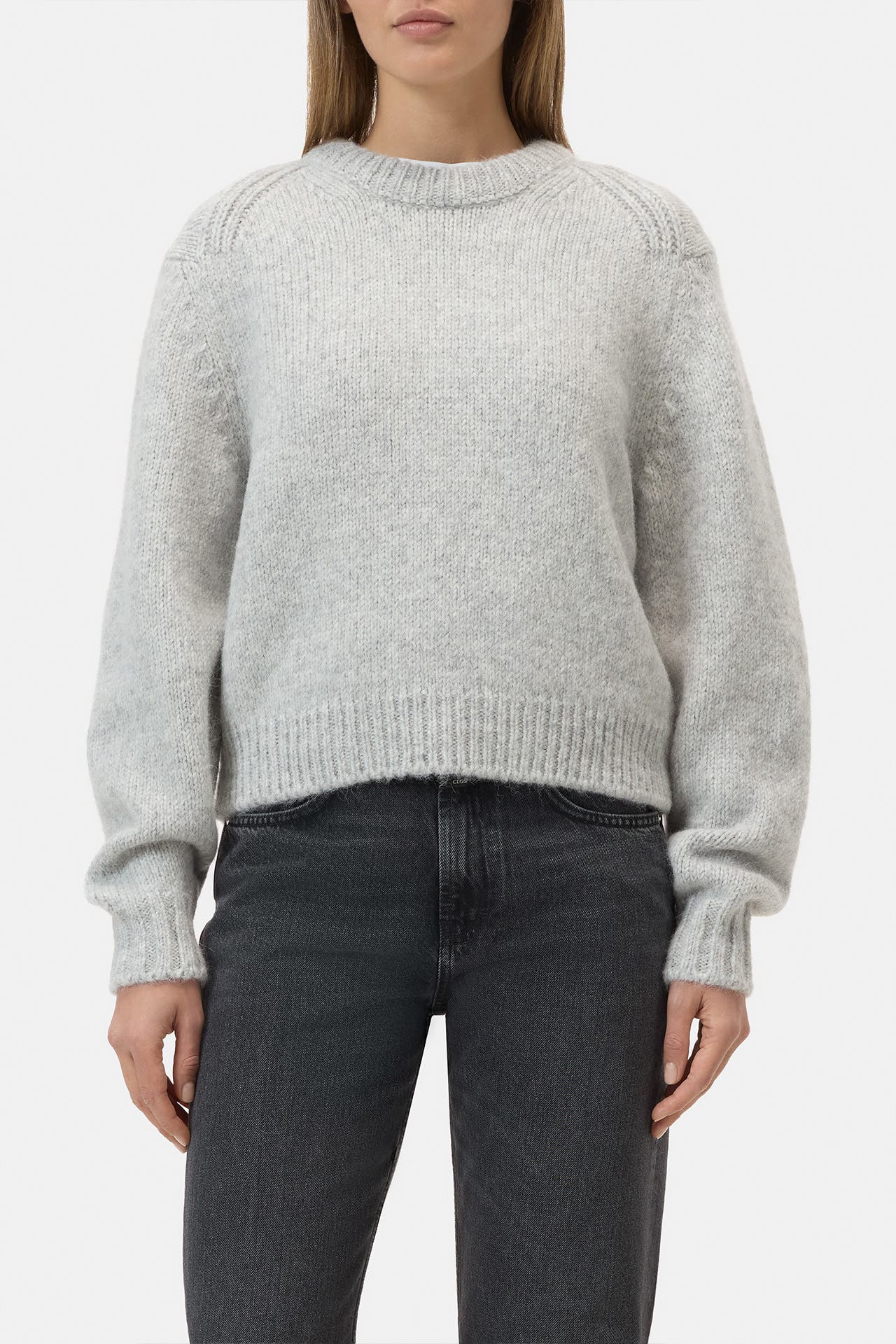 CLOSED Wollmix-Strickpullover hellgrau, Bild 1