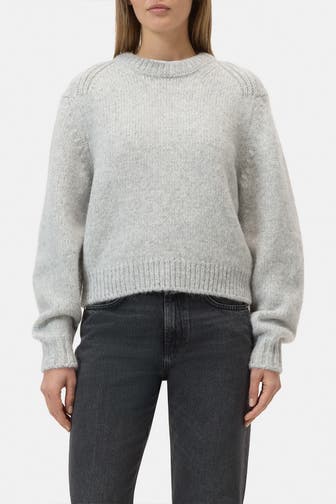 CLOSED Wollmix-Strickpullover hellgrau