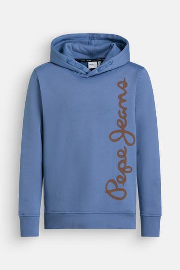 PEPE JEANS Hoodie 'Waldo' blau