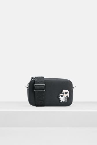 KARL BY KARL LAGERFELD Umhängetasche 'Icon Couple' schwarz