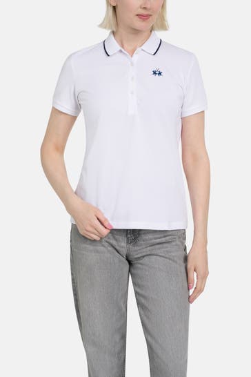LA MARTINA Polo-Shirt weiß