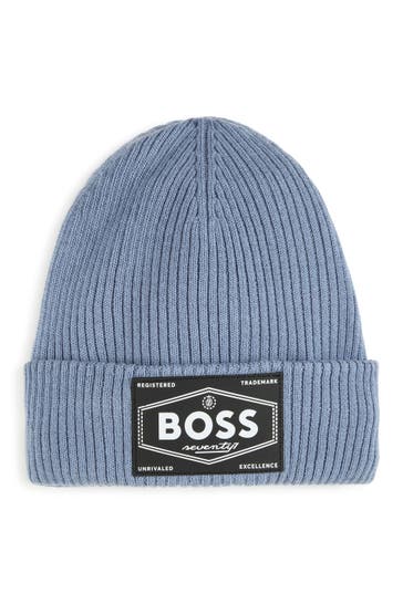 BOSS Mütze taubenblau
