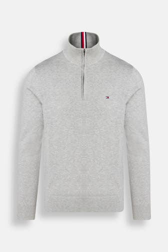 TOMMY HILFIGER Strick-Troyer hellgrau