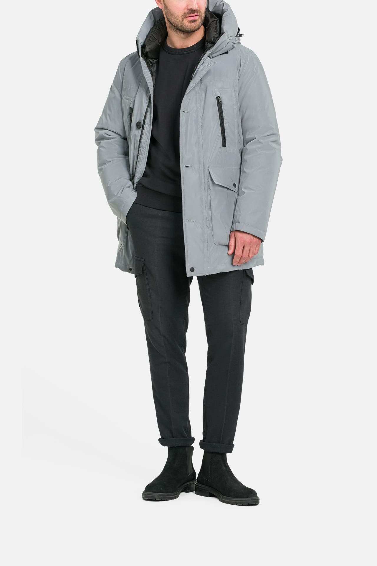 Woolrich Jacke Graue Parka Jacke Woolrich Daunenjacke Arctic