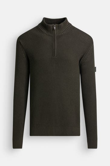 JOOP! JEANS Strick-Troyer 'Henrios' tannengrün