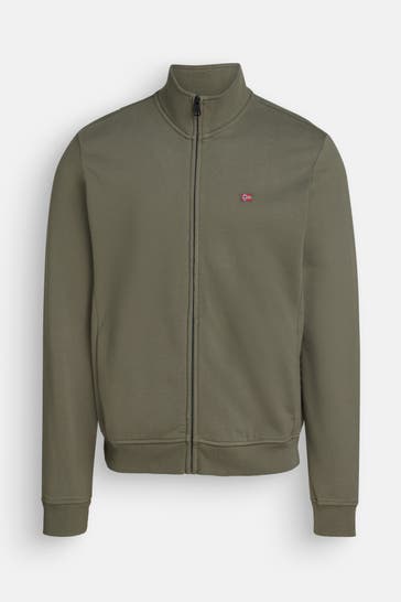 NAPAPIJRI Olive-coloured Sweat Jacket