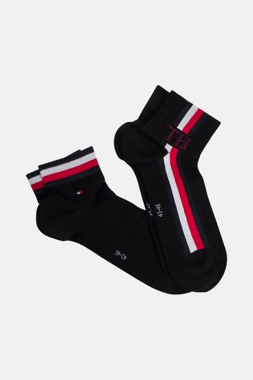 TOMMY HILFIGER - 2er-Pack Socken schwarz