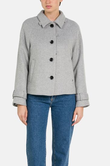 FRIEDA & FREDDIES NY Wollmix-Jacke dunkelgrau