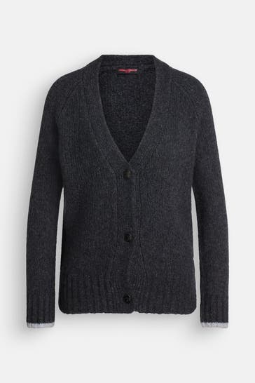 FRIEDA & FREDDIES NY Wollmix-Strickjacke anthrazit