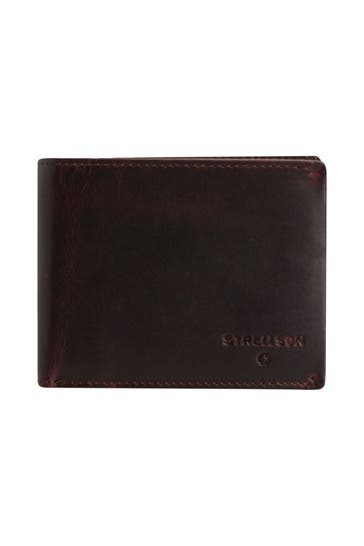 STRELLSON Ledergeldbörse 'Stratford' dunkelbraun