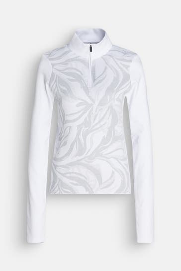 SPORTALM Midlayer weiß gemustert