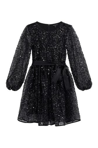 GUESS Paillettenkleid schwarz