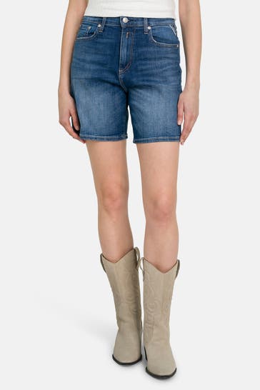 REPLAY Jeansshorts dunkelblau