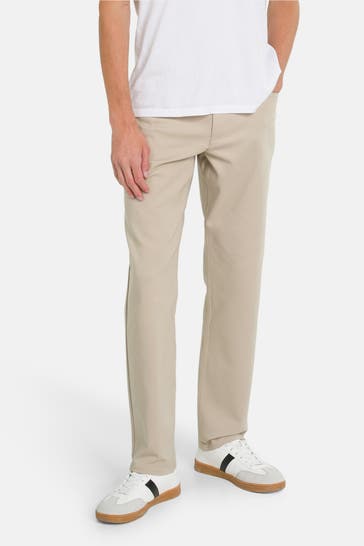 CALVIN KLEIN Stoffhose beige straight