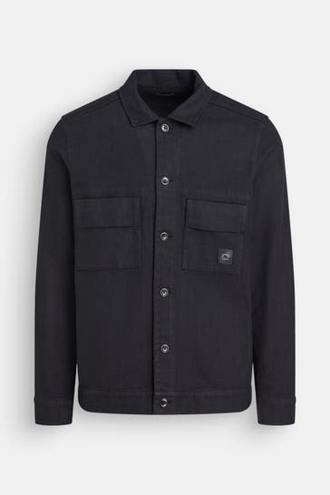 OLYMP Overshirt schwarz