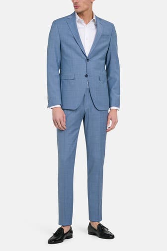 HECHTER Paris Schurwollmix-Anzug 'Shape Fit' graublau