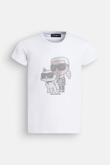 KARL LAGERFELD T-Shirt weiß