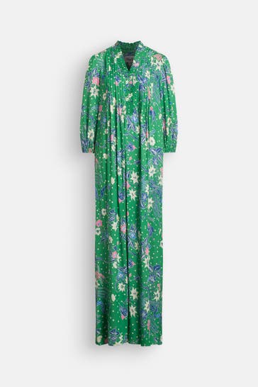 DIANE VON FURSTENBERG Kleid 'Layla' grün gemustert