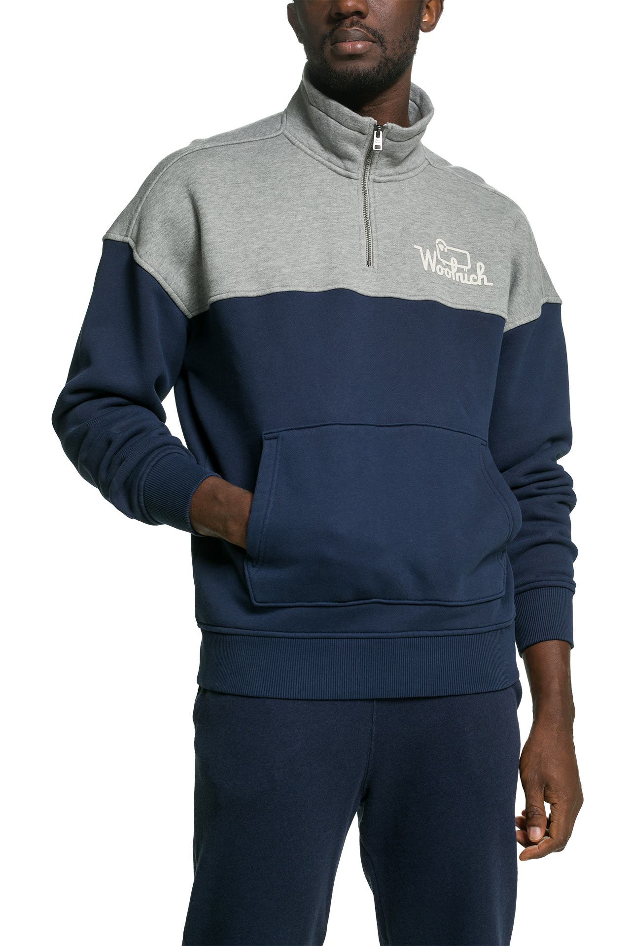 WOOLRICH Sweat-Troyer zweifarbig, Bild 1