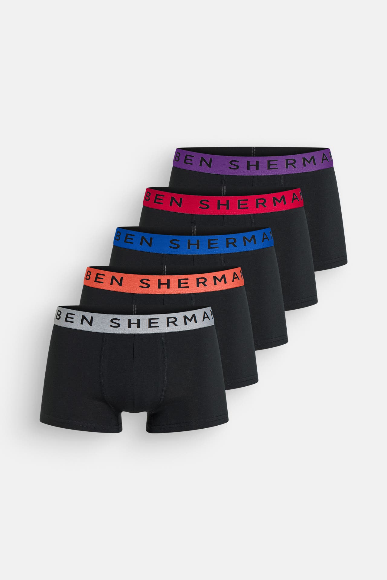 BEN SHERMAN 5er-Pack Boxer Trunks 'Mark' schwarz, Bild 1