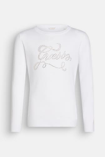 GUESS Longsleeve weiß