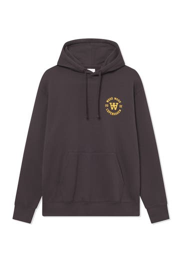 WOOD WOOD Hoodie dunkelbraun