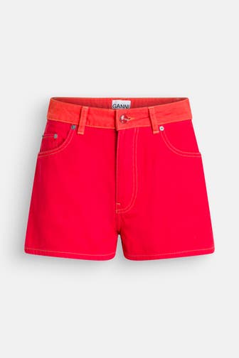 GANNI Jeansshorts rot