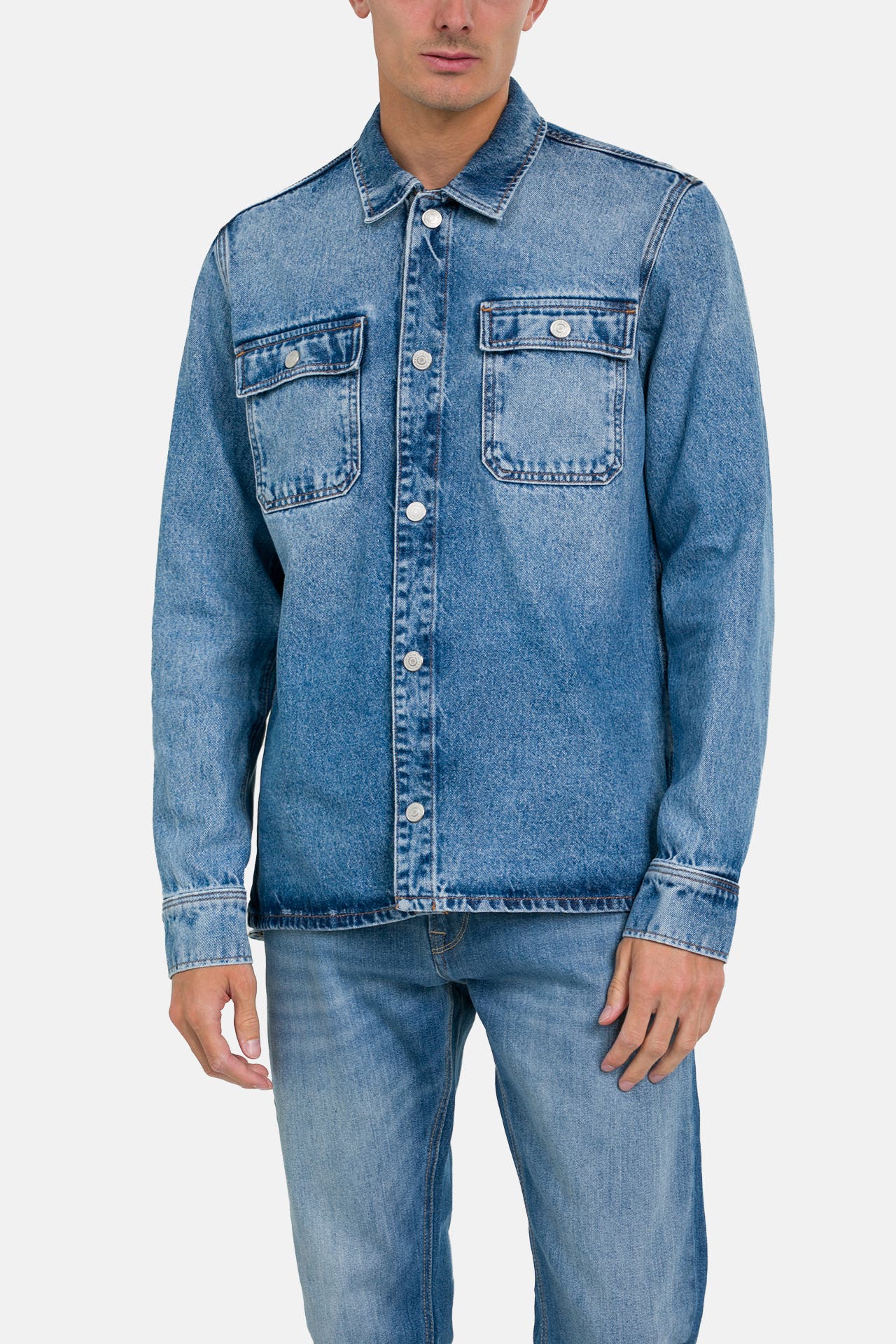 PEPE JEANS Overshirt azurblau, Bild 1