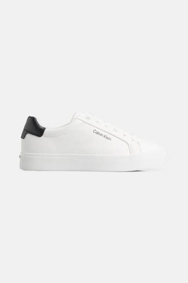 CK JEANS - Leder-Sneaker 'Violet' weiß