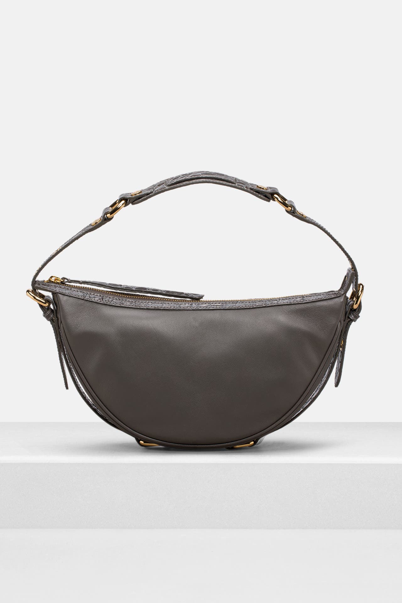 BY FAR Handtasche 'Gib' steingrau, Bild 1