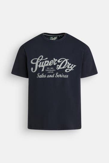 SUPERDRY T-Shirt nachtblau