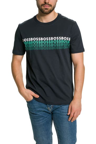 BOSS GREEN T-Shirt dunkelblau