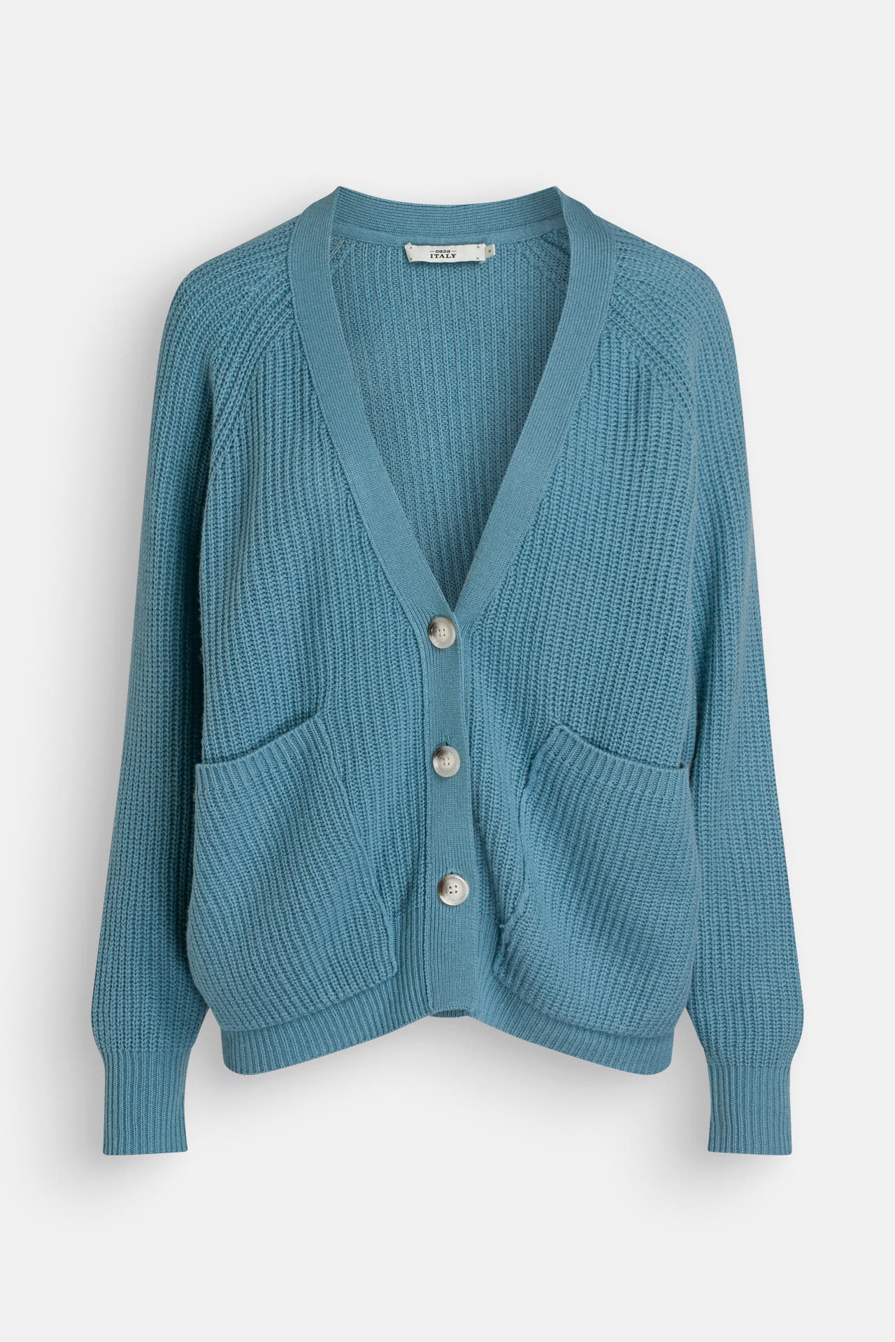 0039 ITALY Strickjacke türkis, Bild 1