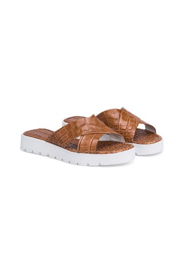 KENNEL & SCHMENGER Slides 'Lee X' cognac