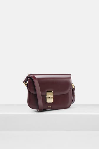 A.P.C. Umhängetasche 'Grace Small' burgunder