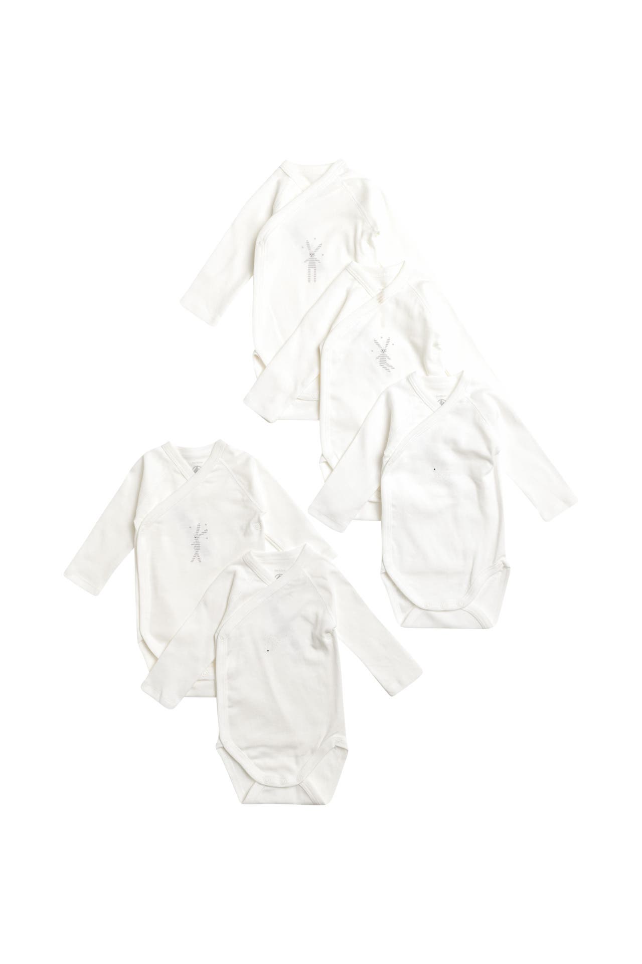 Petit Bateau Baby-Mädchen Kurzarm Bodys 3er Pack - Hochwertige Baumwolle Bodys