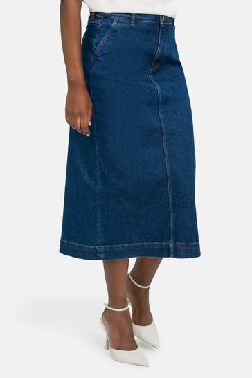 IVY OAK Jeansrock blau