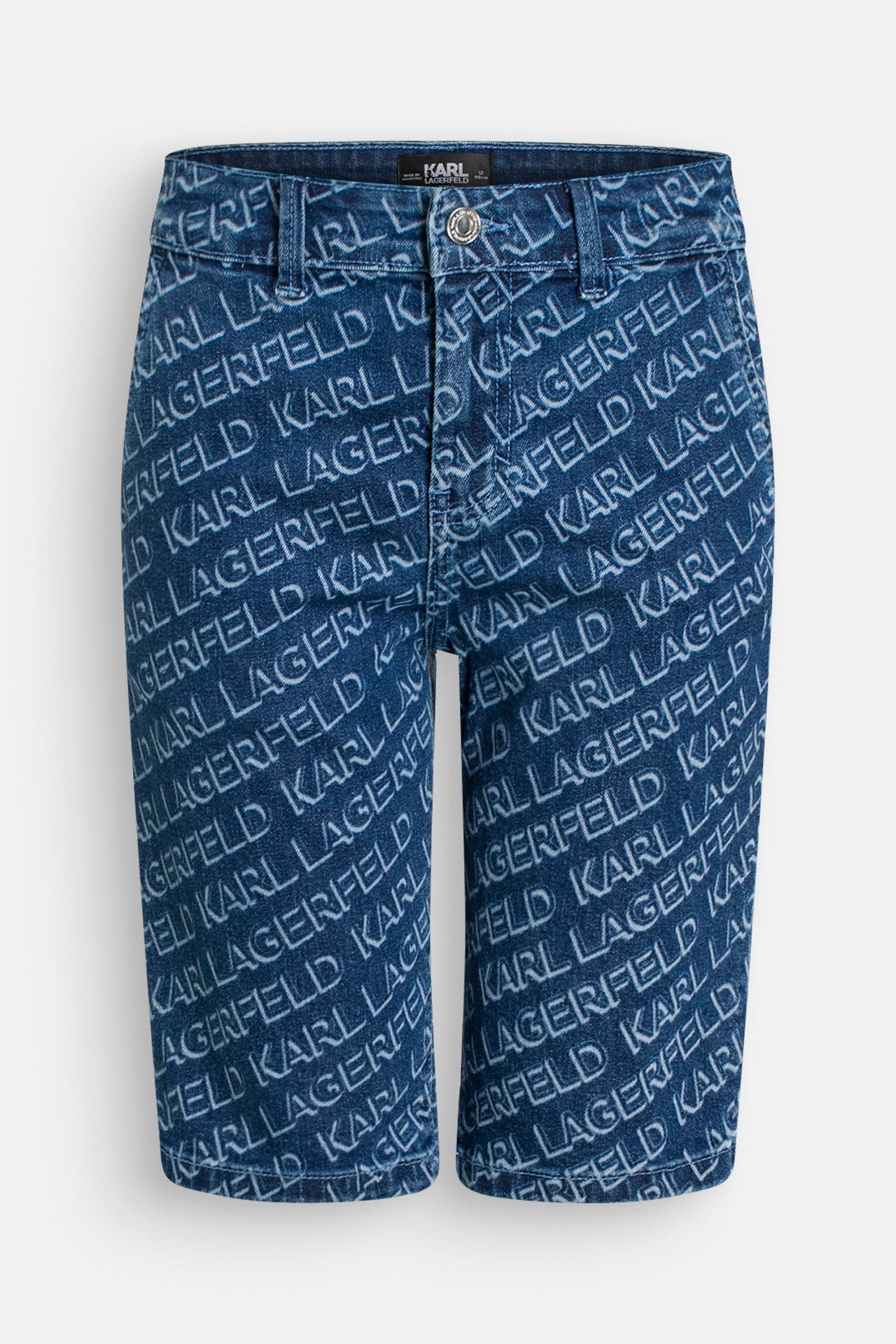 KARL LAGERFELD Denimshorts gemustert, Bild 1