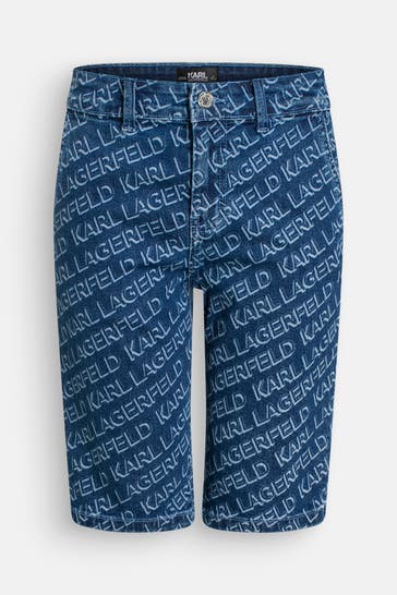 KARL LAGERFELD Denimshorts gemustert