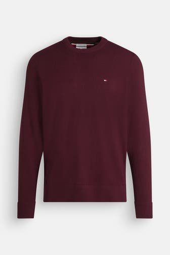 TOMMY HILFIGER Strickpullover burgunder