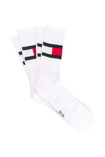 TOMMY HILFIGER 2er-Pack Socken weiß gemustert