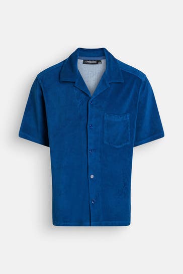 J.LINDEBERG Frottee-Kurzarmhemd Loose Fit