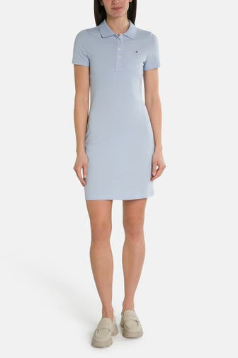 TOMMY HILFIGER Polo-Kleid hellblau